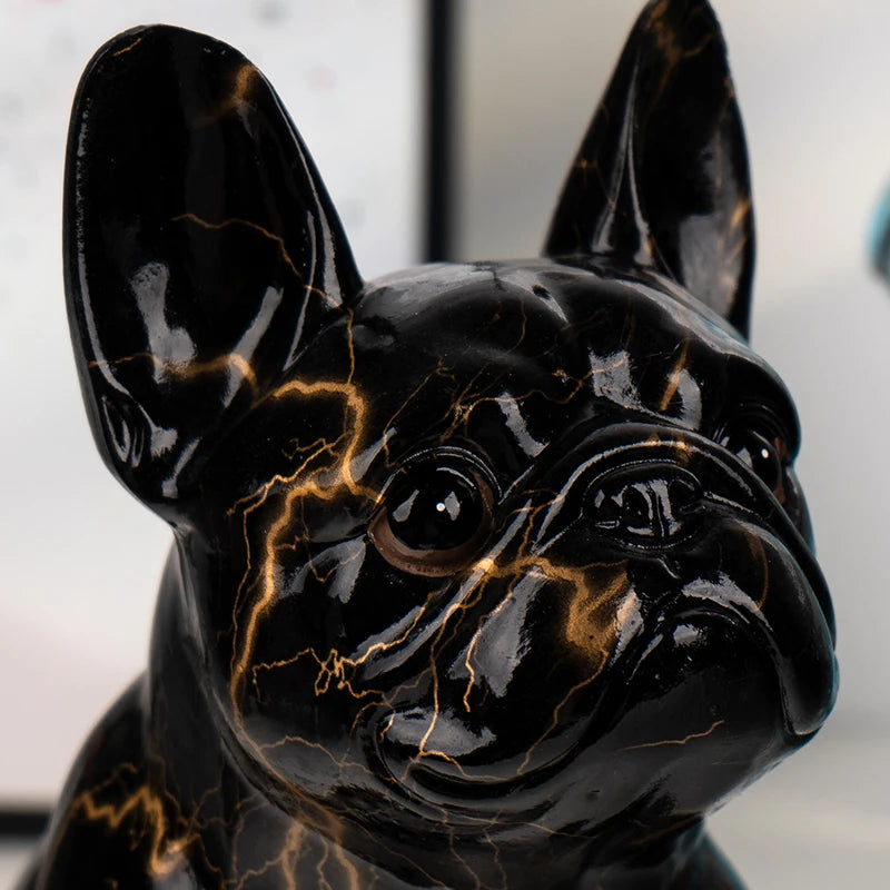 Abstract French Bulldog Statue - Floral Fawna