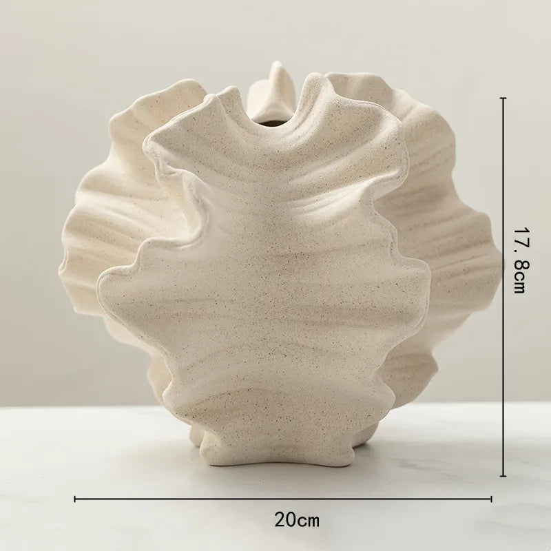 Petal Ceramic Vase - Floral Fawna