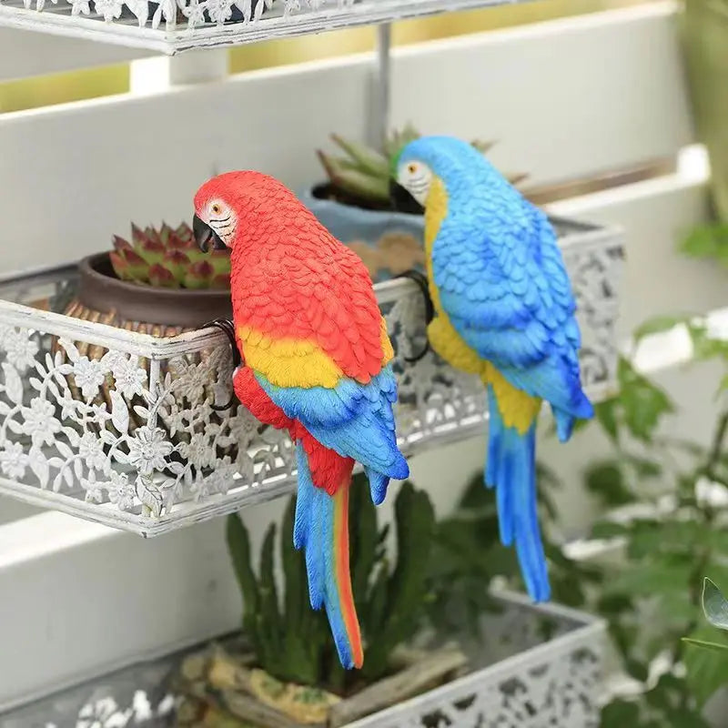 Parrot Plant Pot Decoration - Floral Fawna