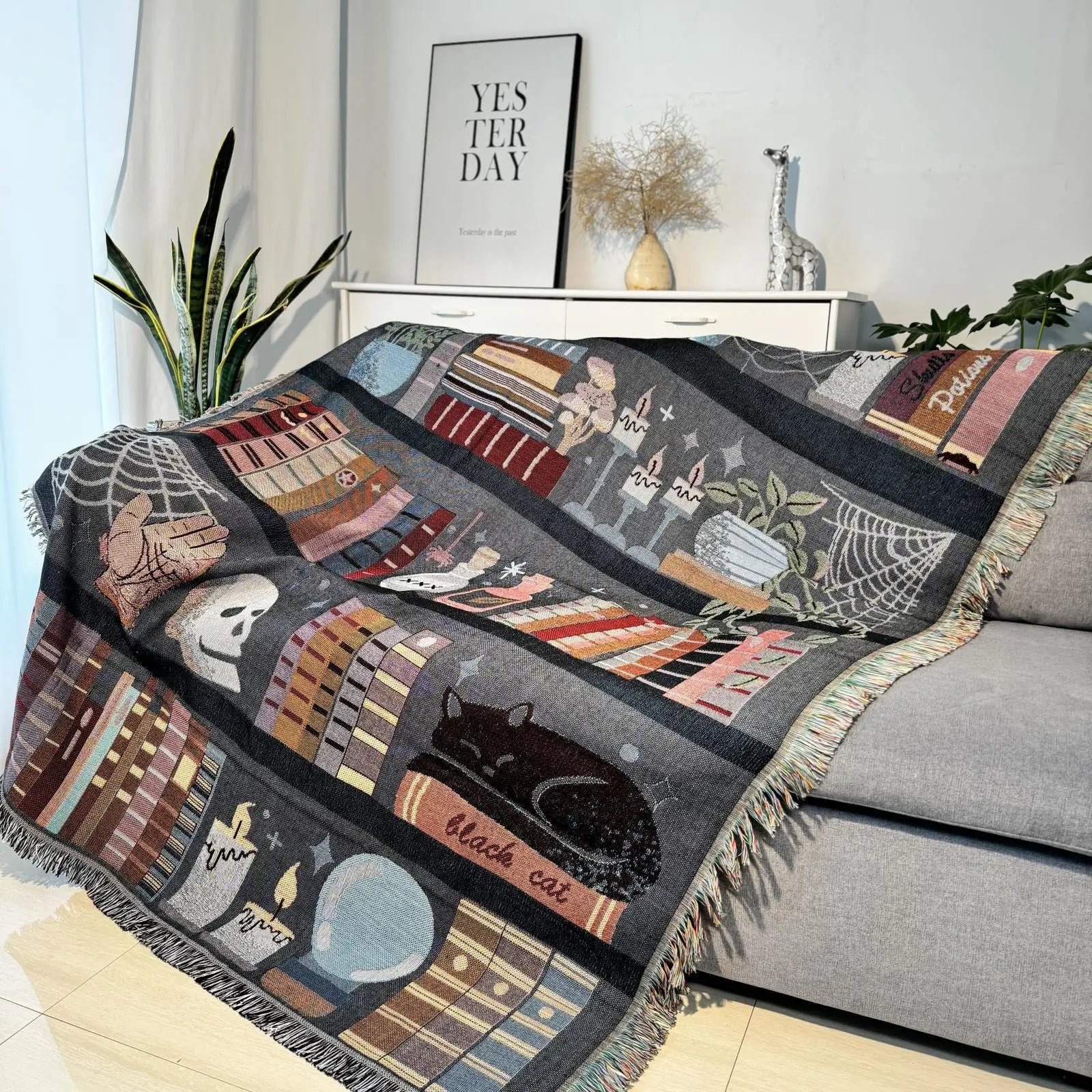 Witchcraft Tapestry Throw - Floral Fawna