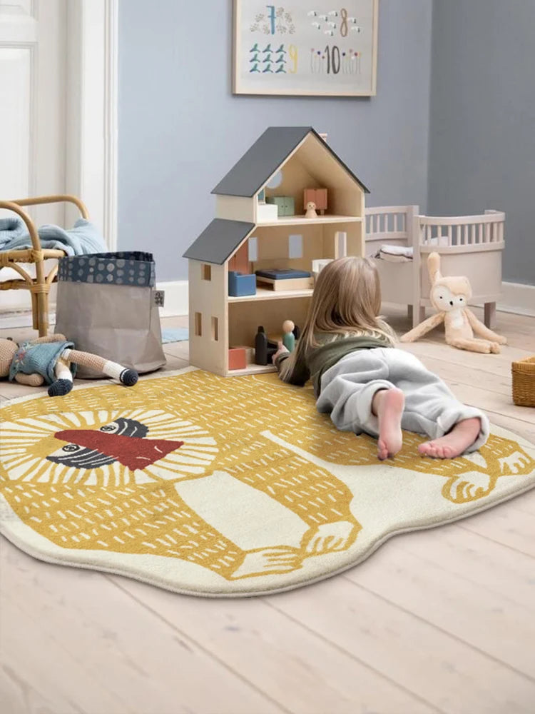 Abstract Animal Rug - Floral Fawna