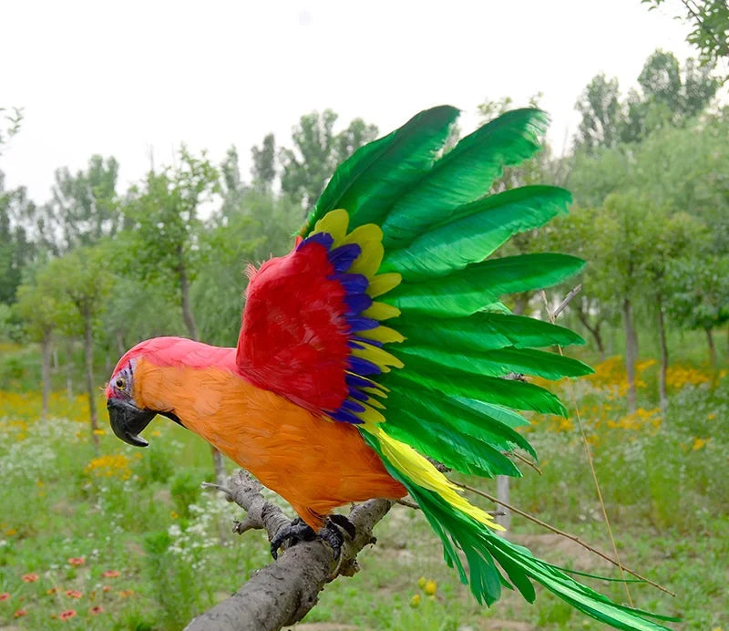 Realistic Parrot Sculpture