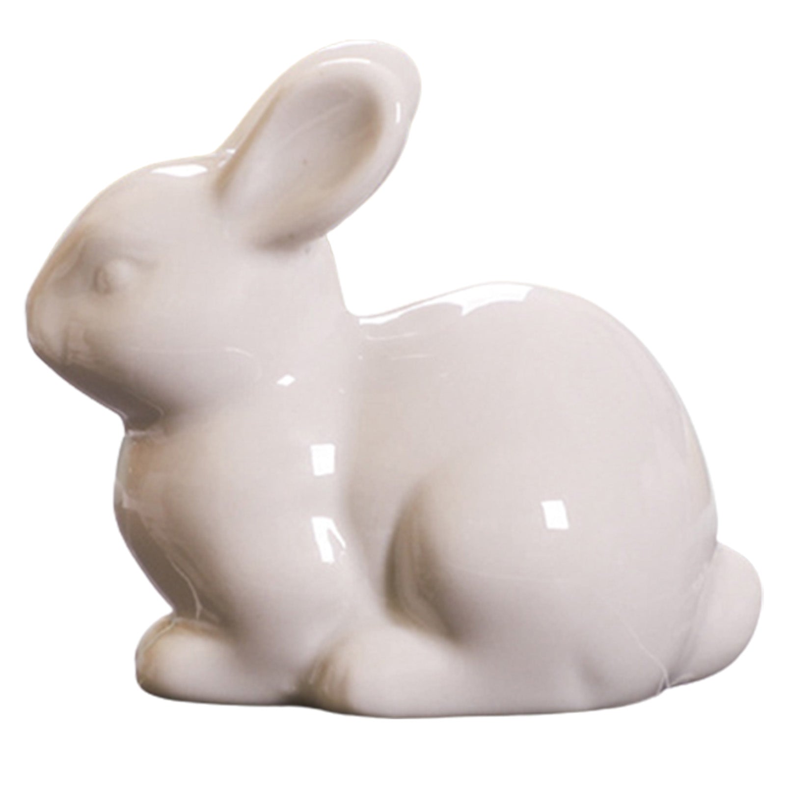 Ceramic Rabbit Ornament - Floral Fawna