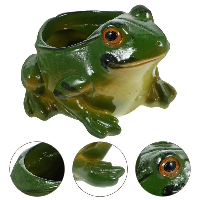 Ceramic Frog Planter - Floral Fawna
