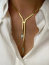 Snake Chain Tassel Necklace - Floral Fawna