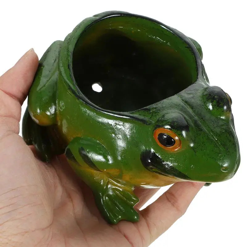 Ceramic Frog Planter - Floral Fawna