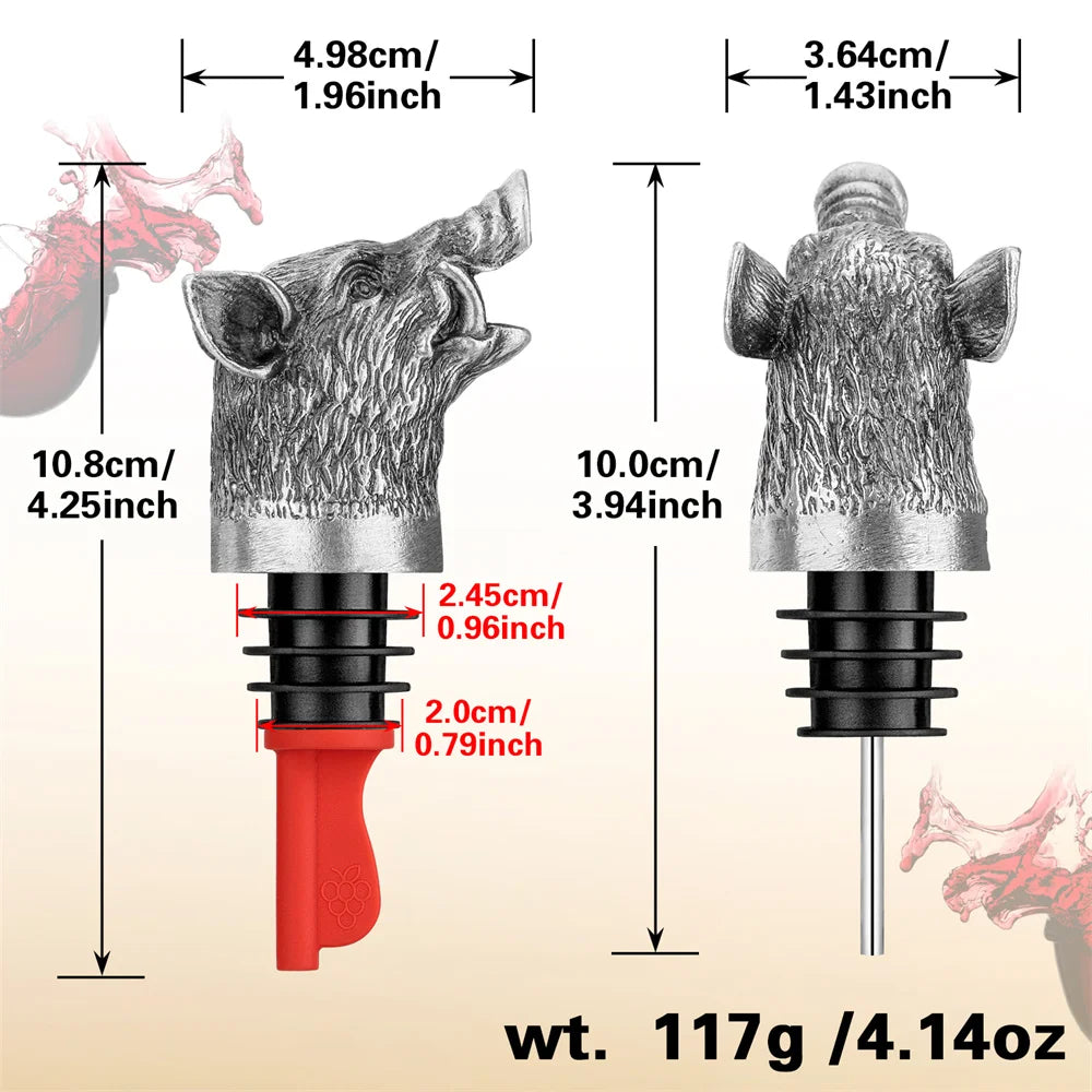 Wild Boar Bottle Stopper - Floral Fawna