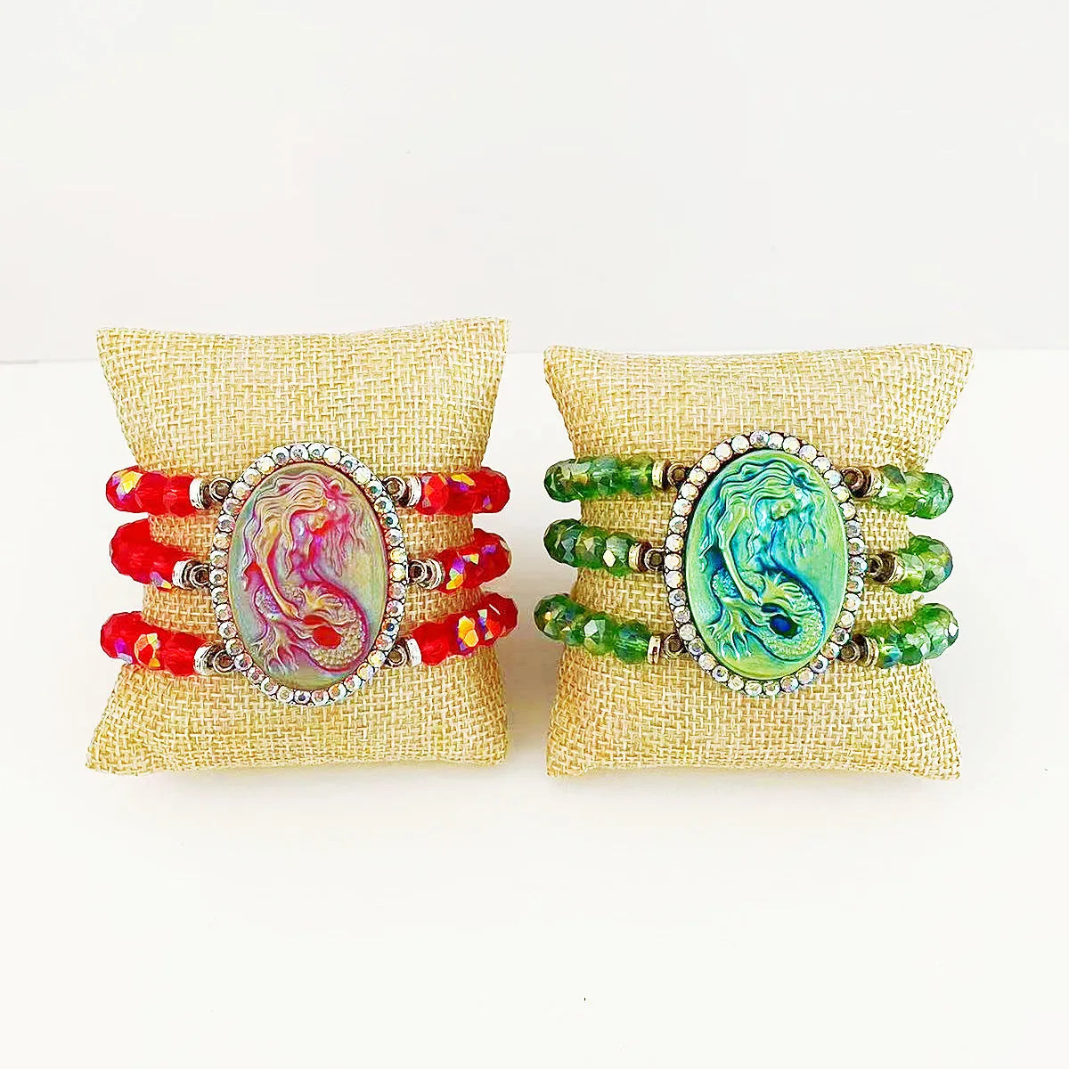 Mermaid Beaded Bracelet - Floral Fawna