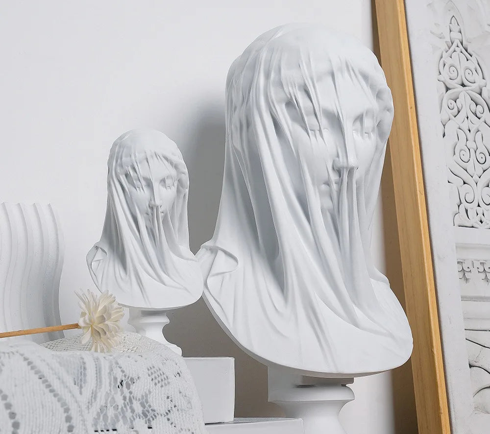 Veiled Lady Sculpture - Floral Fawna