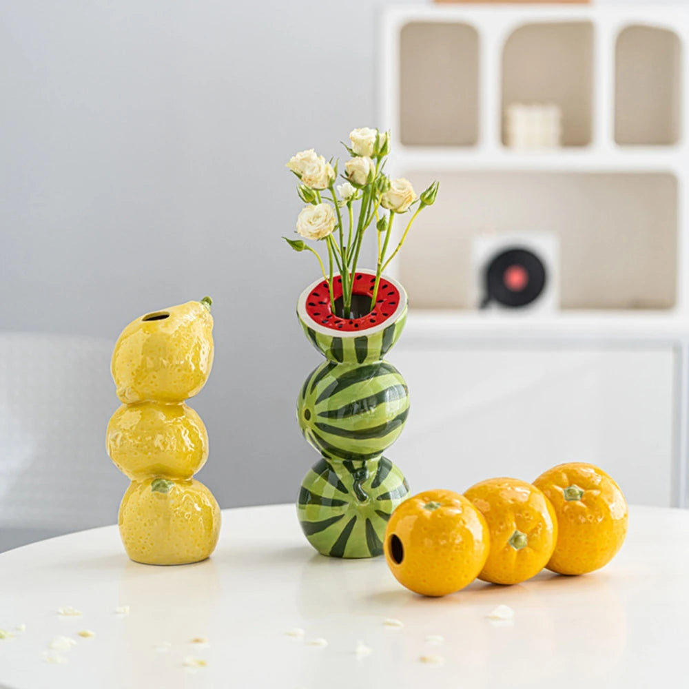 Ceramic Fruits Vase
