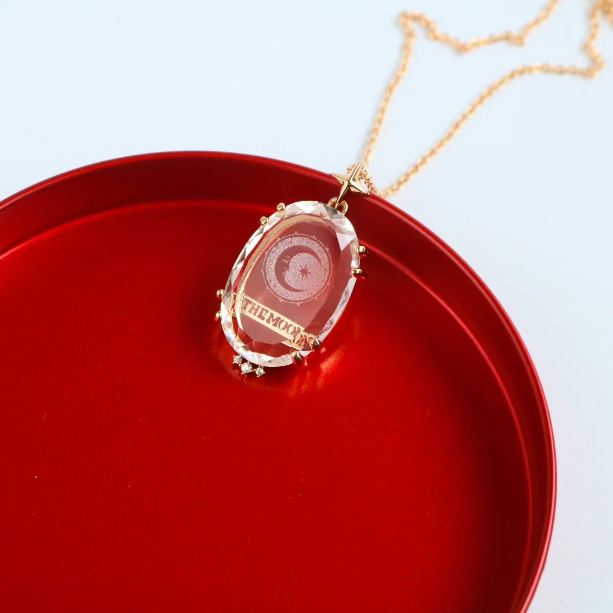 Celestial Tarot Card Necklace - Floral Fawna
