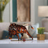 Woven Iron Bull Sculpture - Floral Fawna