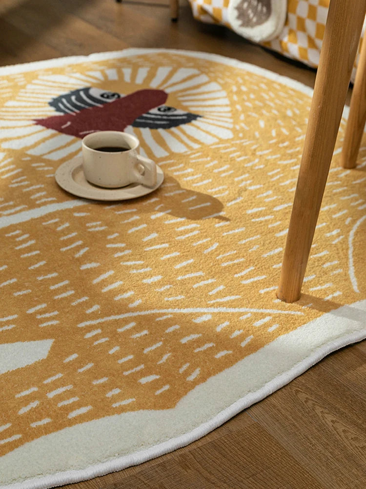 Abstract Animal Rug - Floral Fawna