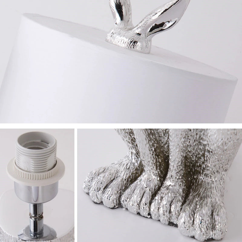 Hare Table Lamp - Floral Fawna