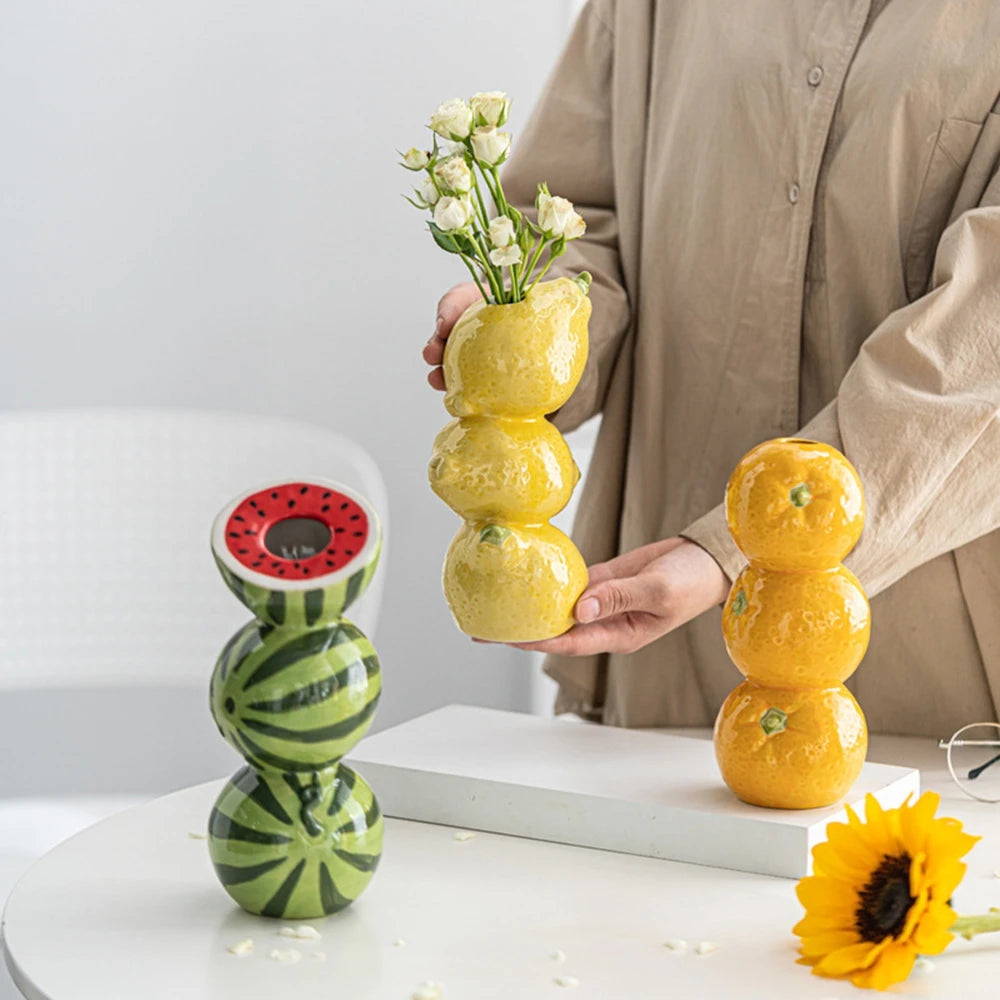 Ceramic Fruits Vase
