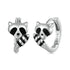 Sterling Silver Raccoon Hoop Earrings - Floral Fawna