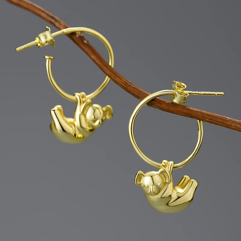 Koala Hoop Earrings - Floral Fawna