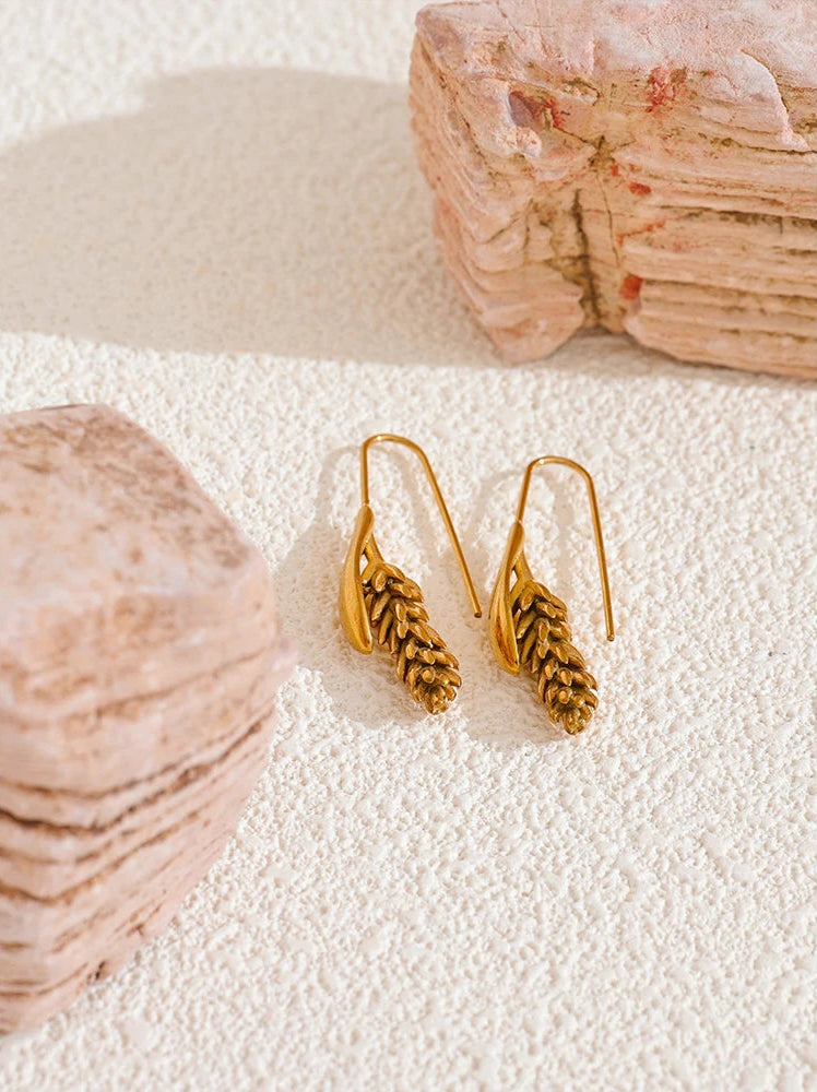 Acorn Drop Earrings - Floral Fawna