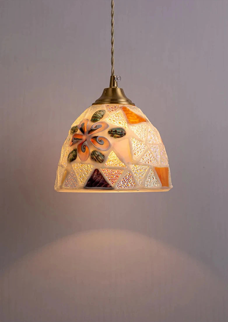 Mediterranean Sea Shell Pendant Lamp - Floral Fawna