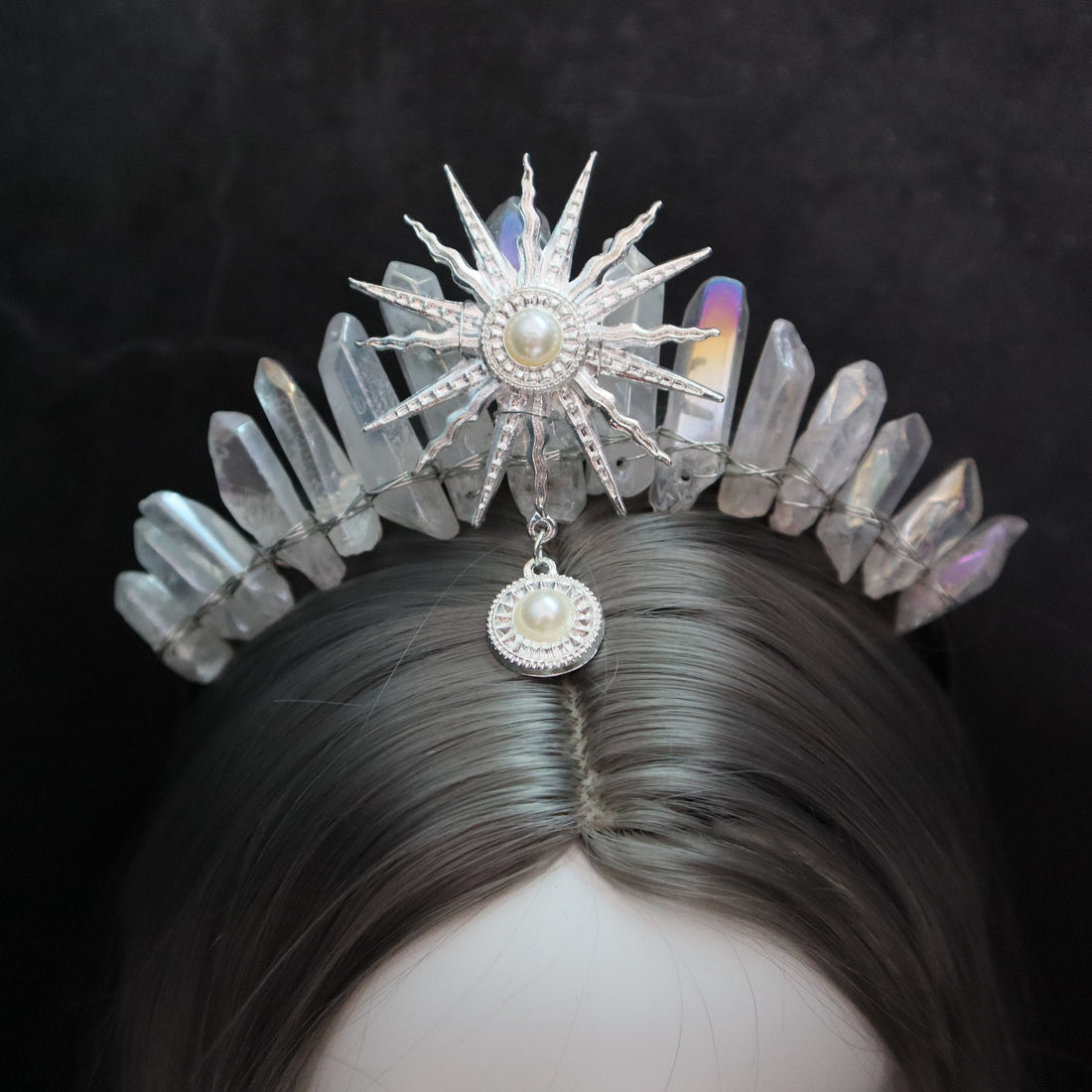 Sun Goddess Crystal Crown - Floral Fawna