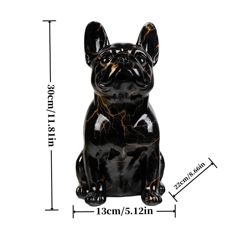Abstract French Bulldog Statue - Floral Fawna