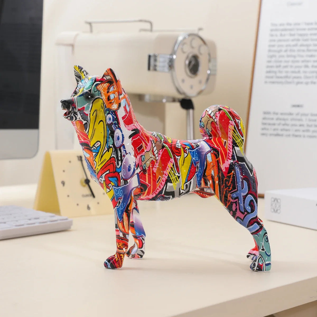 Abstract Akita Sculpture
