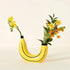 Banana Shaped Vase - Floral Fawna