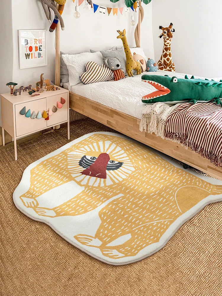 Abstract Animal Rug - Floral Fawna