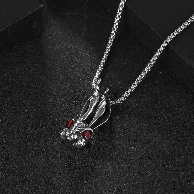 White Rabbit Necklace - Floral Fawna