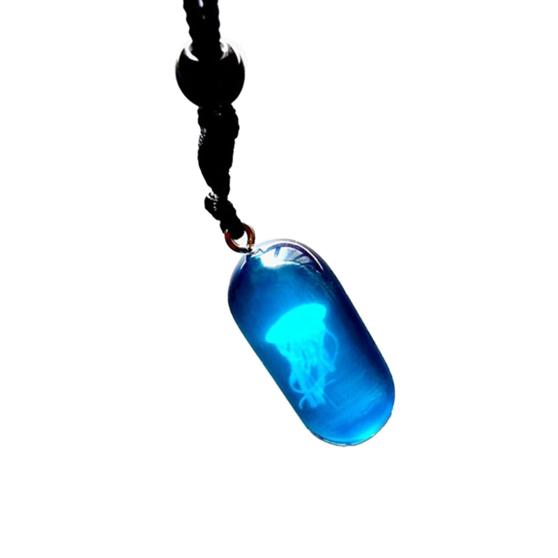 Glow In The Dark Jellyfish Necklace