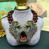 Two Headed Horse Statement Jewellery Set - Floral Fawna