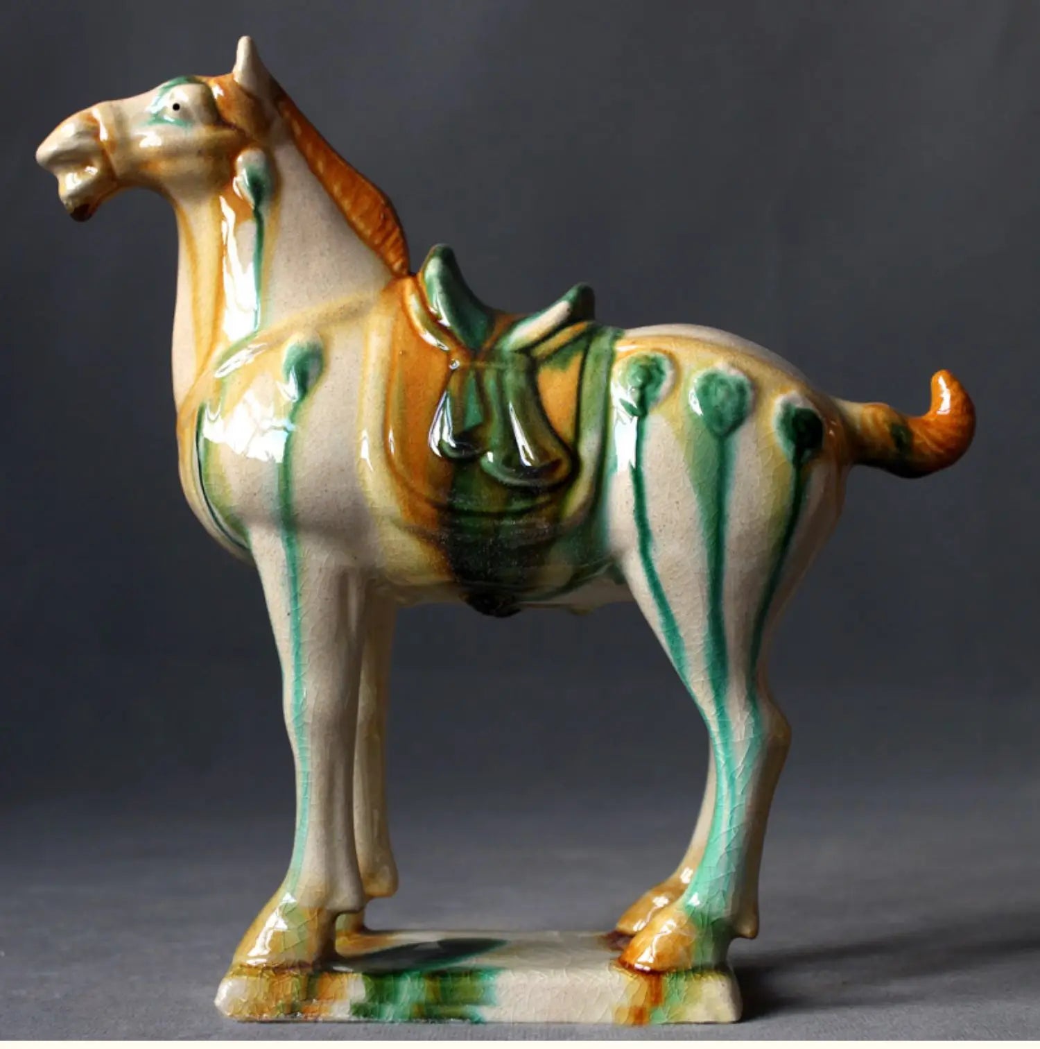 Porcelain Horse Sculpture - Floral Fawna