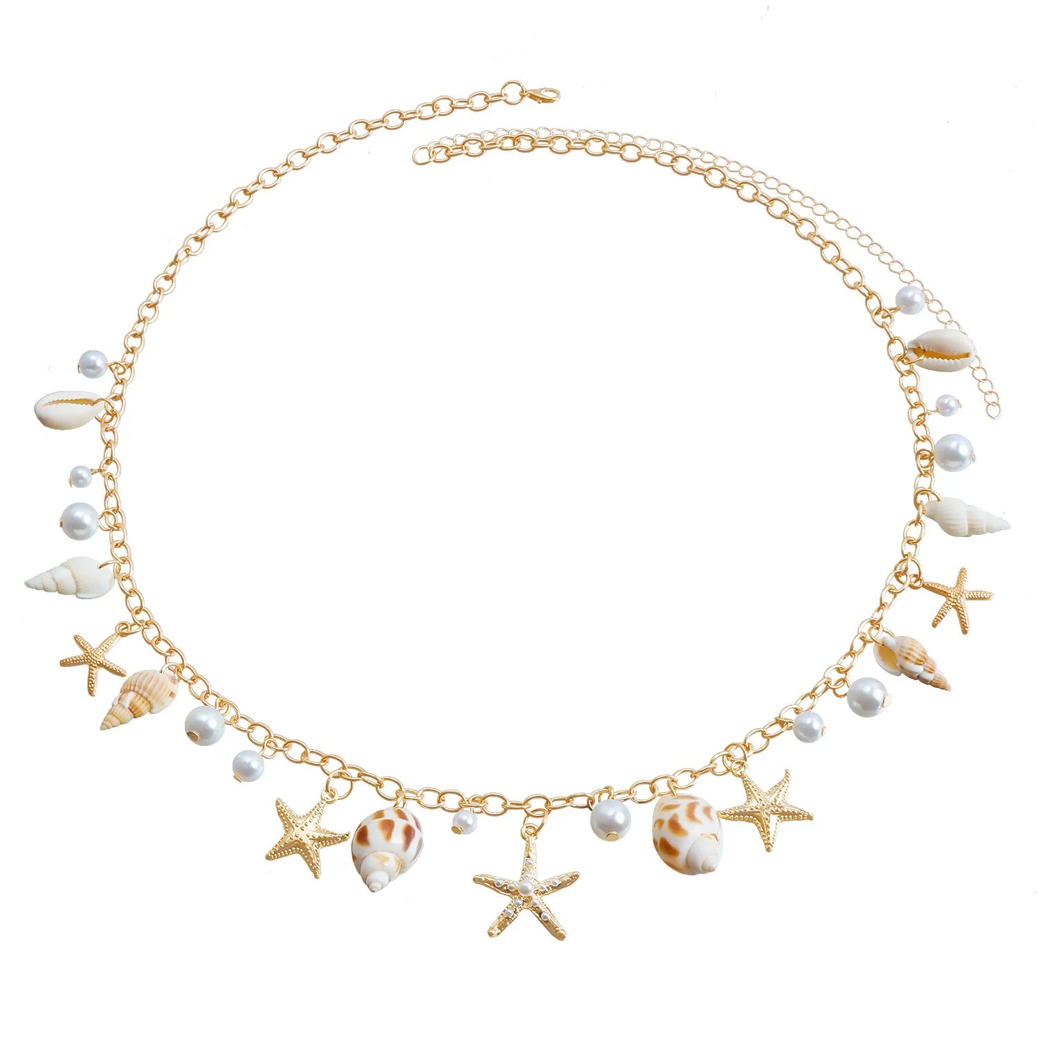 Starfish & Shell Body Chain - Floral Fawna