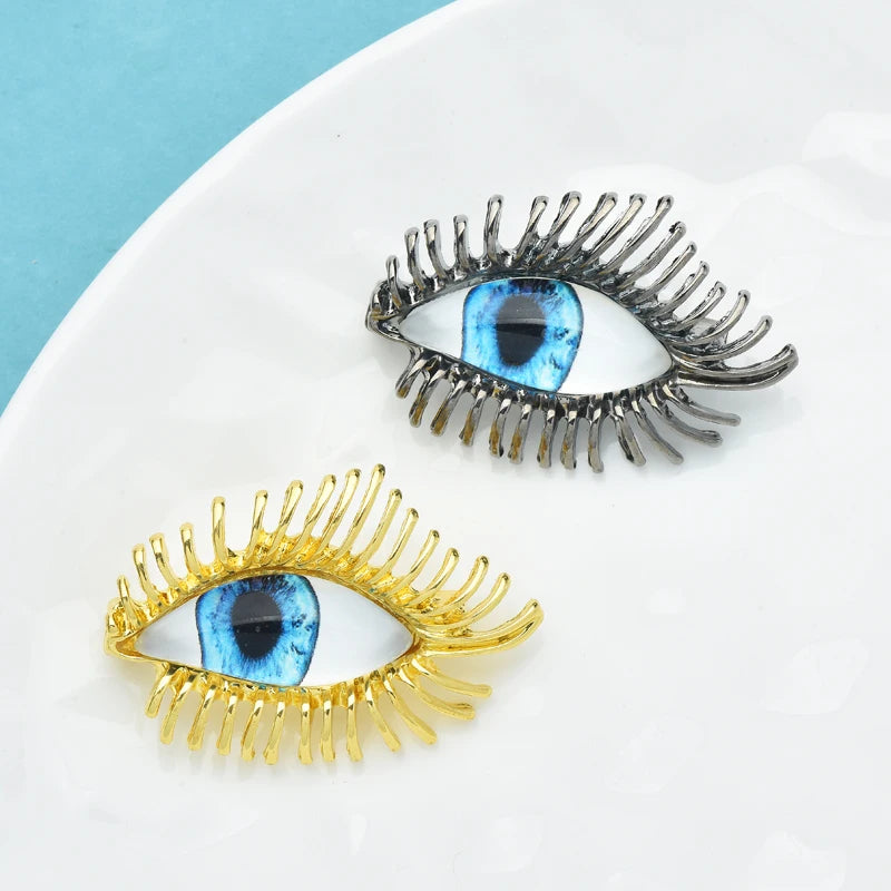 Blue Eye Brooch - Floral Fawna