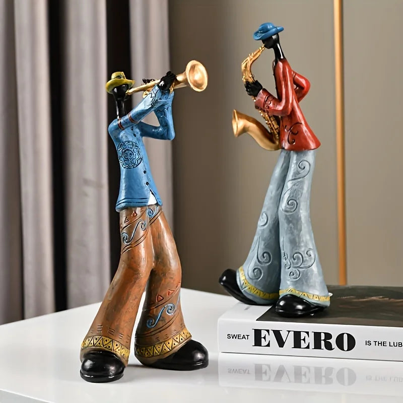 Abstract Musician Sculpture - Floral Fawna