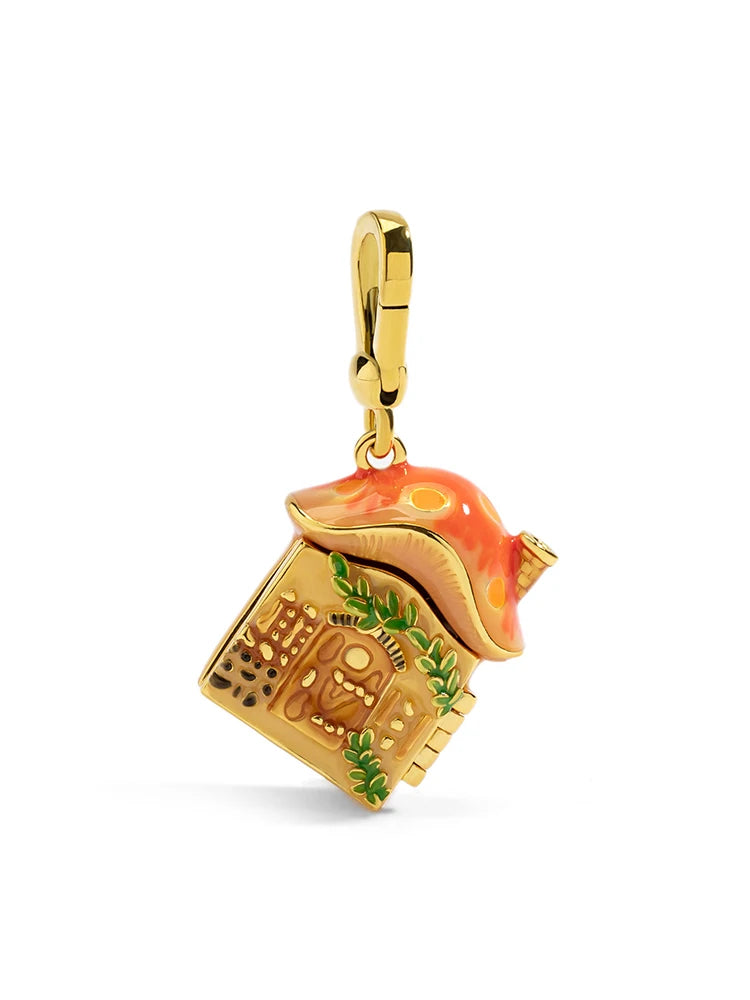 Rabbit & Mushroom House Necklace