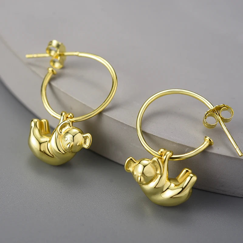 Koala Hoop Earrings - Floral Fawna