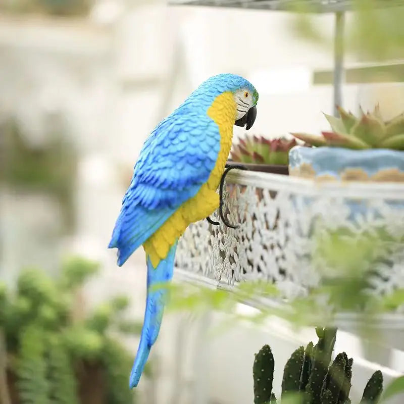 Parrot Plant Pot Decoration - Floral Fawna
