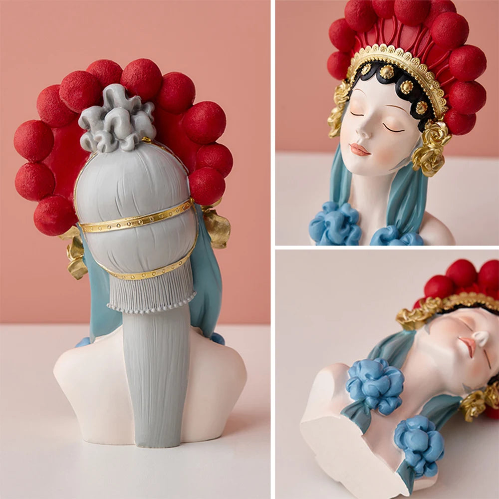 Peking Opera Girl Ornament - Floral Fawna