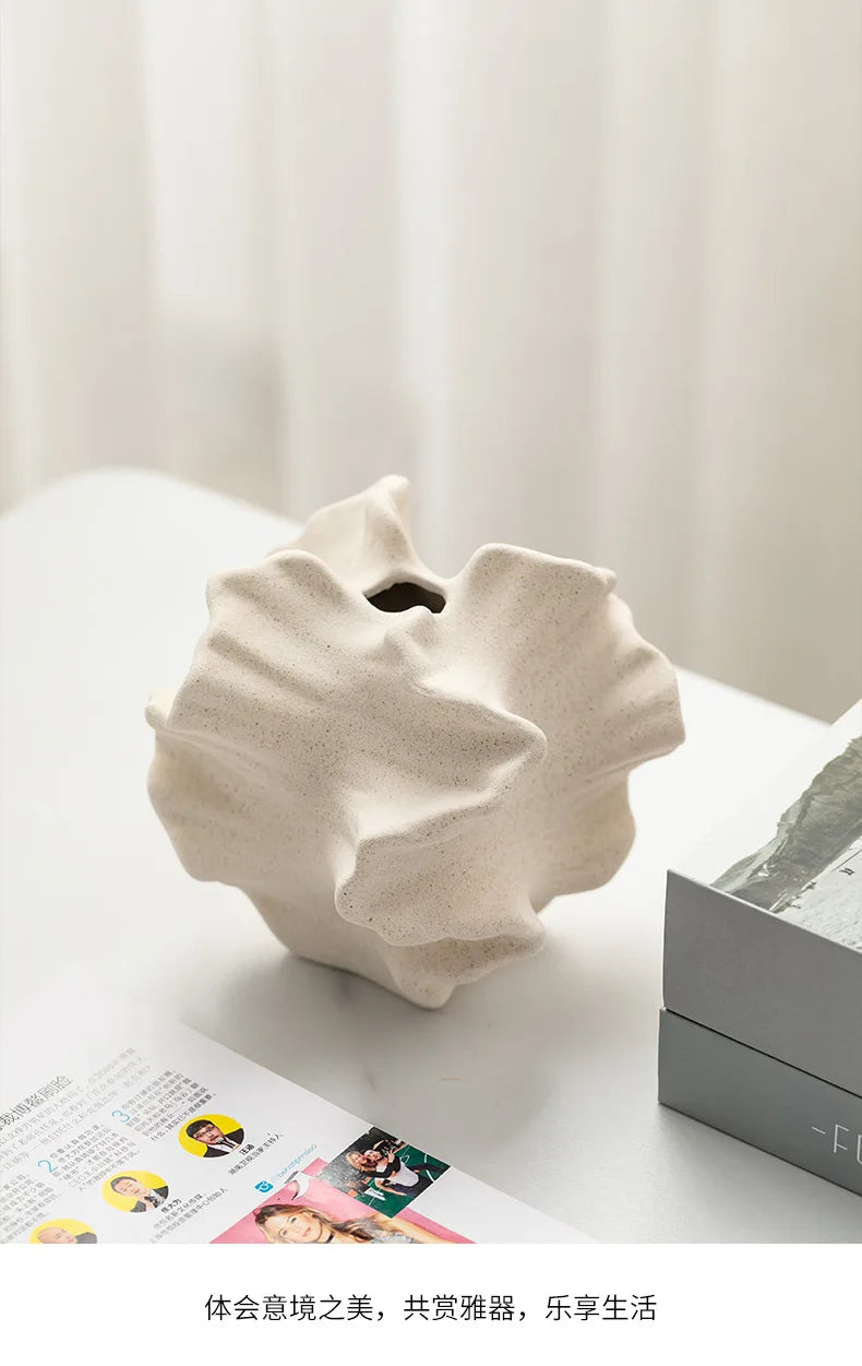 Petal Ceramic Vase - Floral Fawna