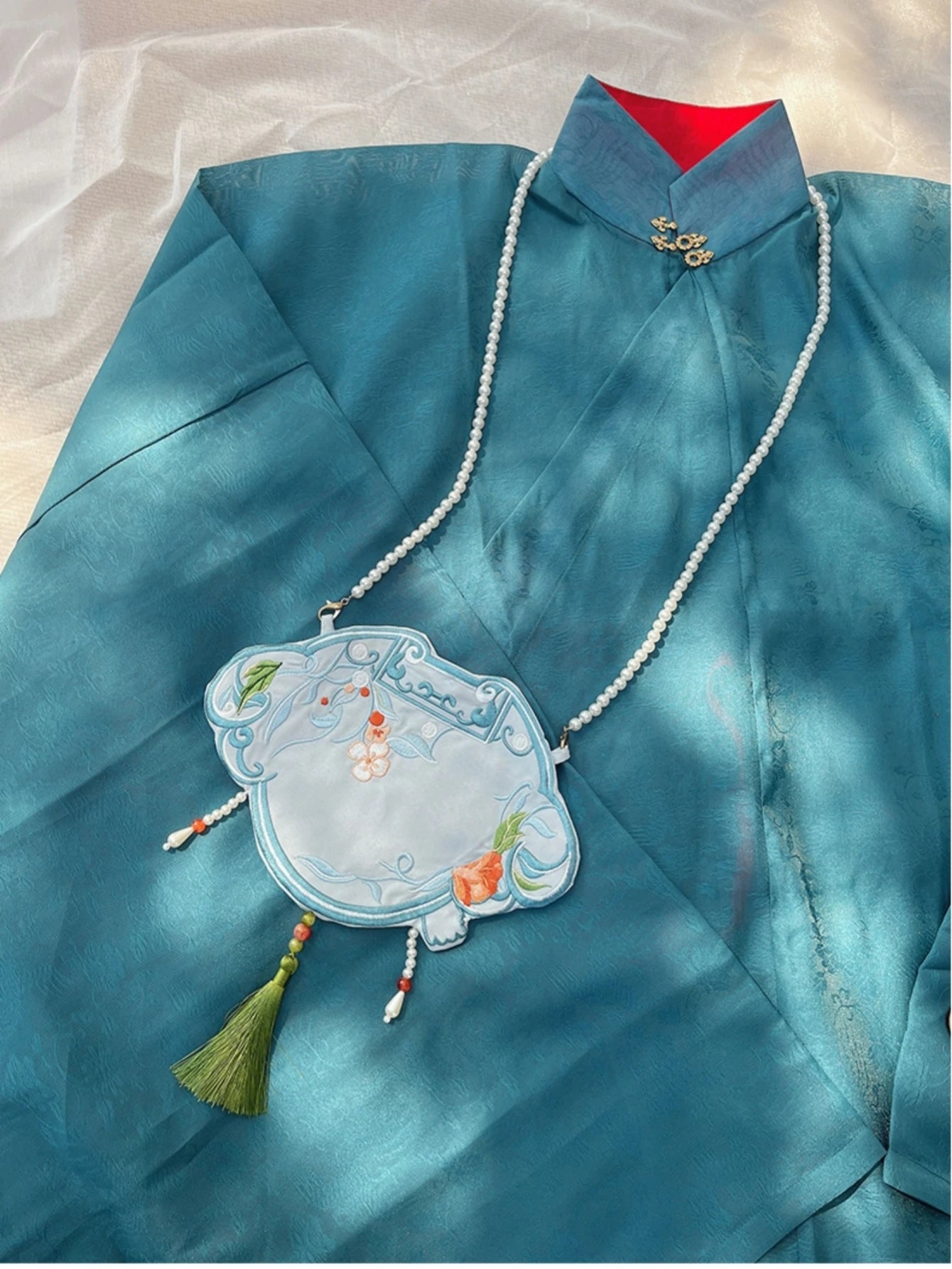 Floral Bird Embroidered Cotton Bag - Floral Fawna