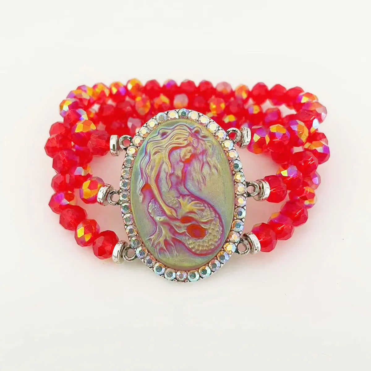 Mermaid Beaded Bracelet - Floral Fawna