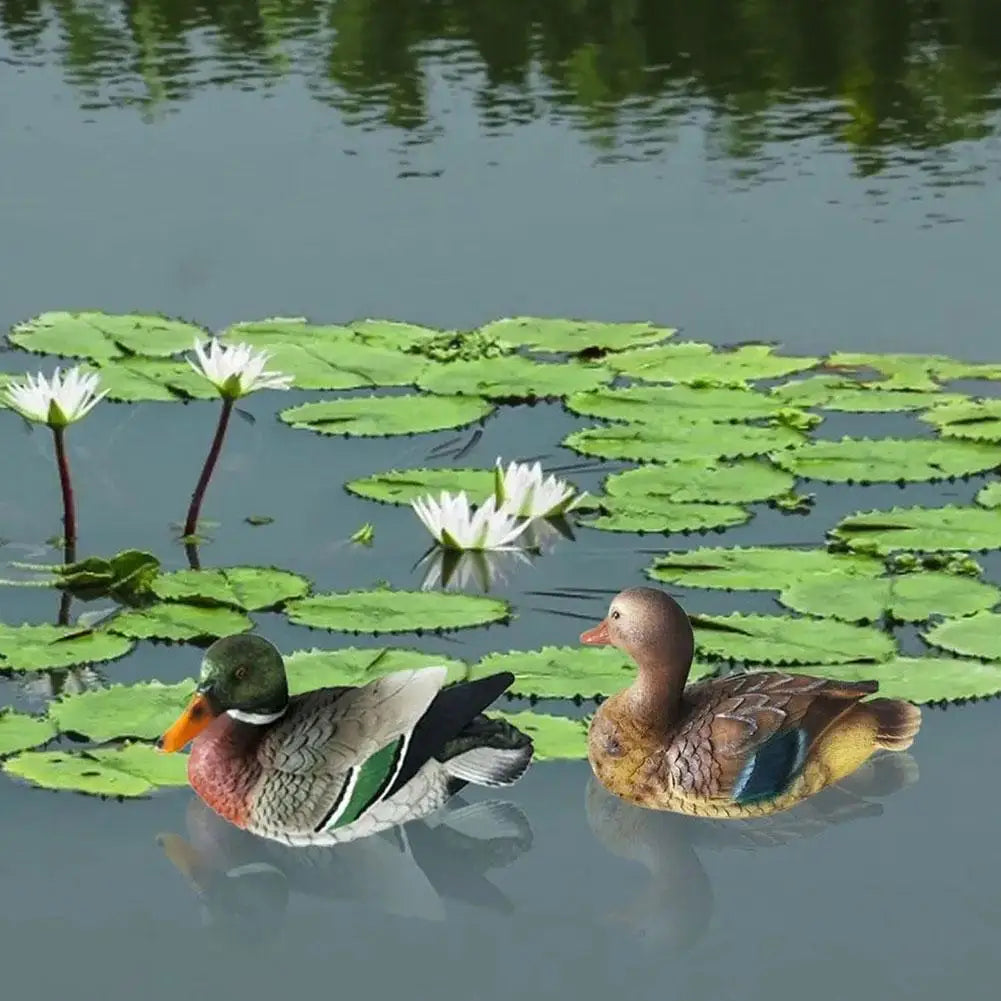 Mallard Duck Ornament - Floral Fawna