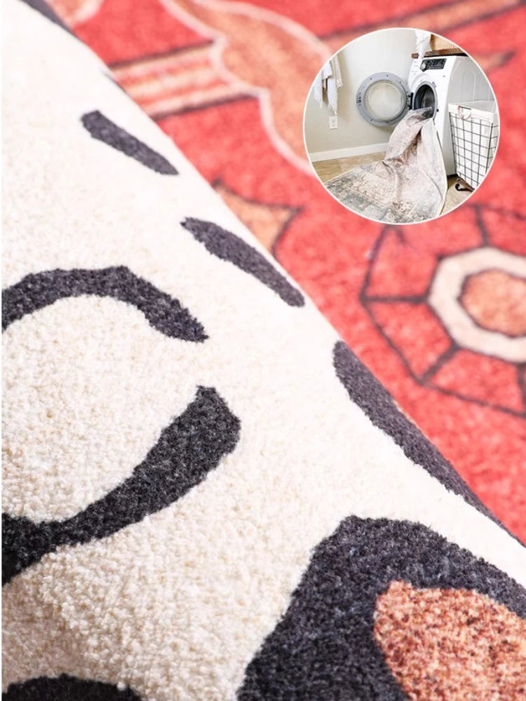 Moroccan Style Leopard Rug - Floral Fawna