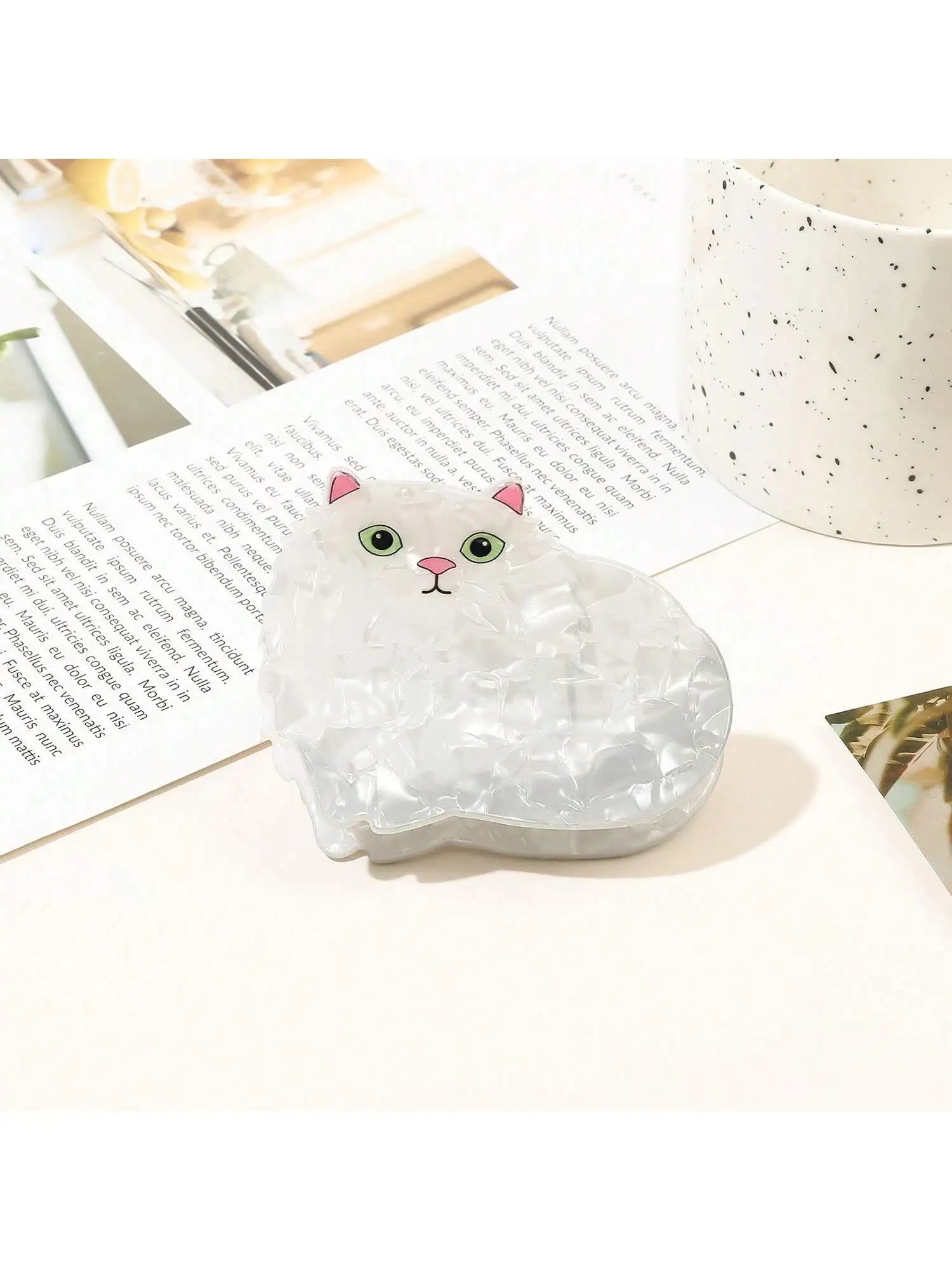 Cat Hair Claw Clips - Floral Fawna