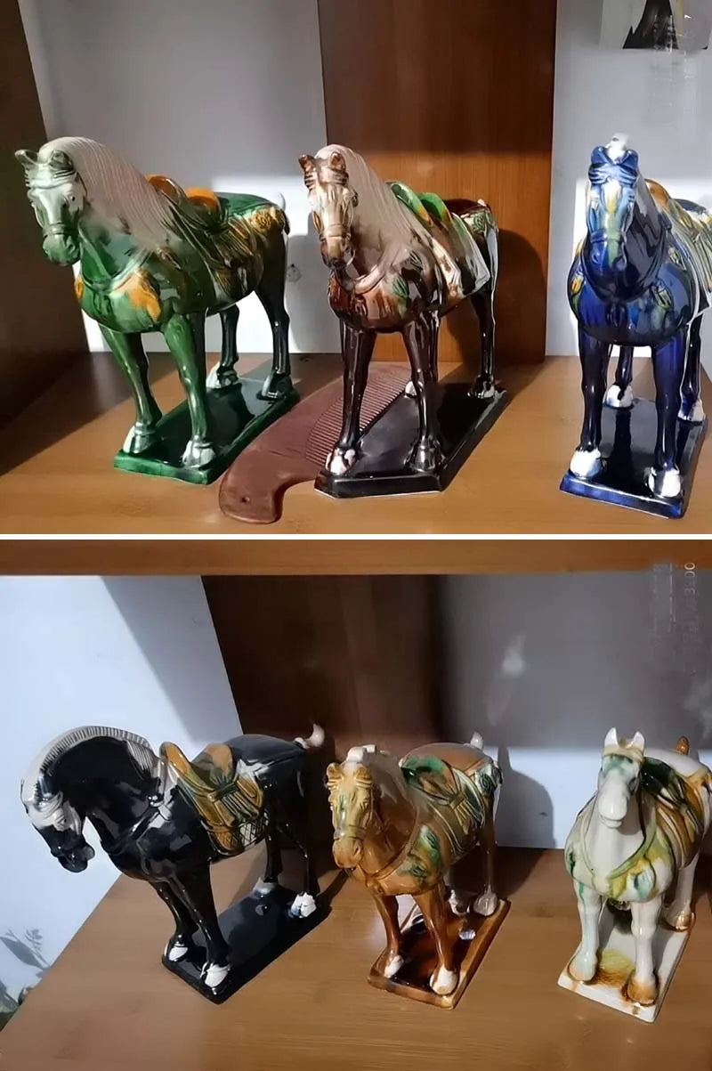 Porcelain Horse Sculpture - Floral Fawna