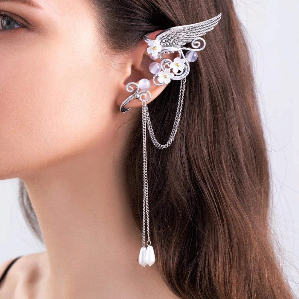 Flower Tassel Fairy Ear Clip - Floral Fawna