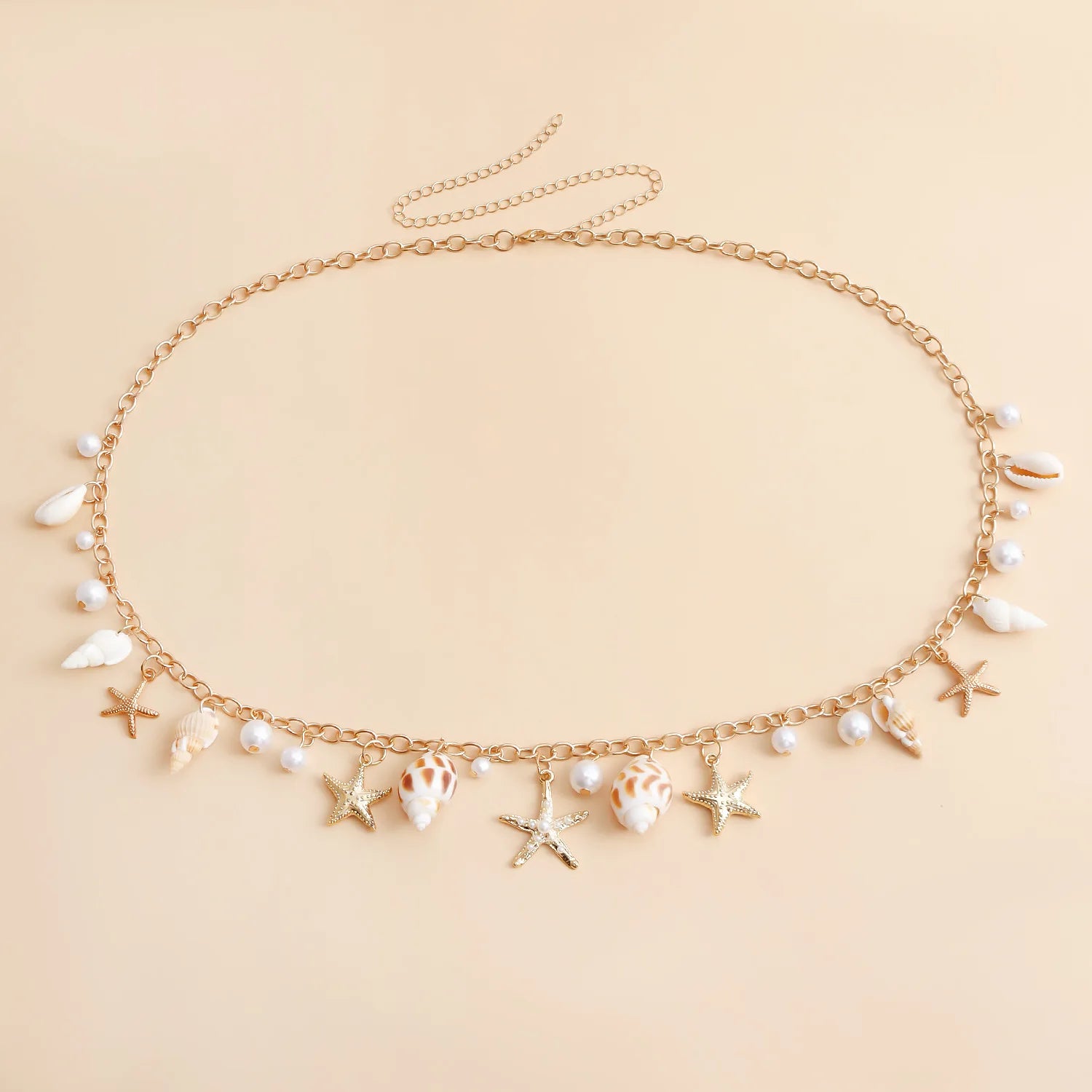 Starfish & Shell Body Chain - Floral Fawna