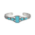 Natural Stone Cuff Bangle - Floral Fawna