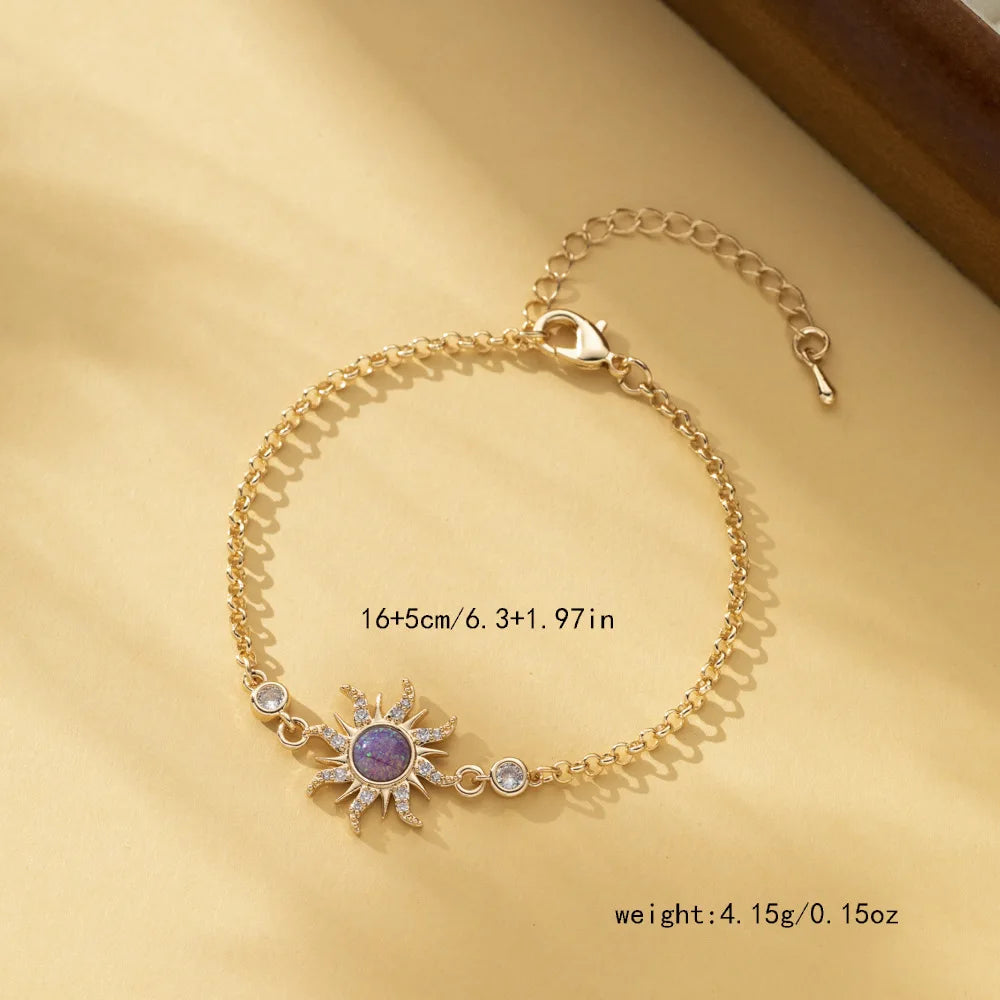 Opal Sun Jewellery Set - Floral Fawna